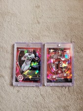 (2) Najee Harris Rookie Card Lot Red Cracked Ice,Crusade Prizm,🏈🏈🔥HOT🔥🏈🏈! 