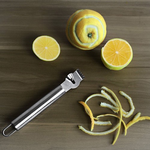 Nuovo Pelapatate Limone Lime Arancia Frutta Agrumi Zester Cucina Artigianale Acciaio Inox - Foto 10 di 10