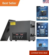 Stainless Steel Ultrasonic Cleaner - Powerful 180W with User-Friendly Control