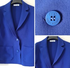 Issey Miyake Cobalt Blue 'me' Small Size Genuine 2 Button Up Cardigan Jacket