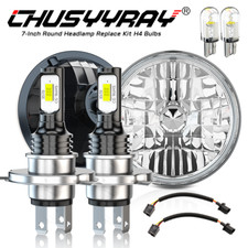 For Austin Mini Cooper Classic 2x 7"Inch LED Round Headlight High/Low Beam 6000k