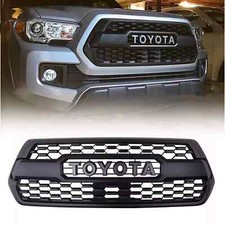 Front Bumper Grille With Accessories For 2016-2023 Tacoma Matte Black Abs