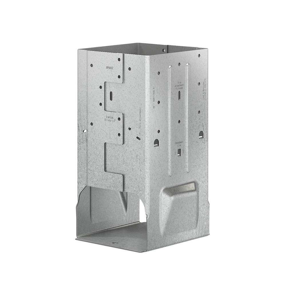 Simpson Strong-tie Mpbz ZMAX Galvanized Moment Post Base for 8x8
