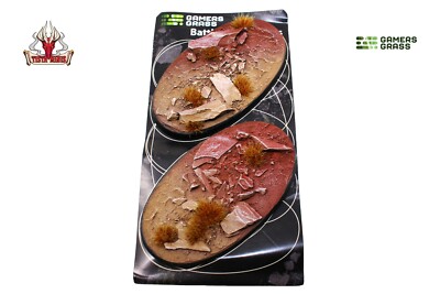 Gamers Grass Badlands Bases Oval 90mm (x2)