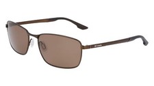 New Columbia C-122S 201 Satin Brown Sunglasses with Brown Lenses