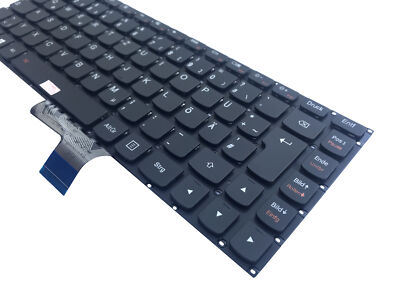 DE - Tastatur Keyboard mit Beleuchtung ohne Rahmen Lenovo U31-70 (80M5003EGE)