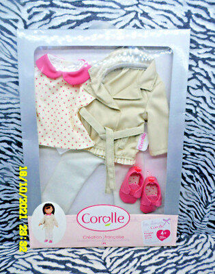 LBC CA/ COROLLE PUPPE LES CHERIES OUTFIT SET TRENCH JEAN DERBIE 2013 NEU/