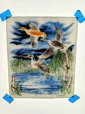 Authentic Vintage 90's Ducks Outdoors Nature  Heat Transfer Iron On NOS