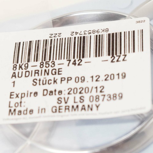 NEU AUDI A4 B8 KOFFERRAUM DECKEL EMBLEM LOGO ABZEICHEN 8K98537422ZZ ORIGINAL - Bild 10 von 11