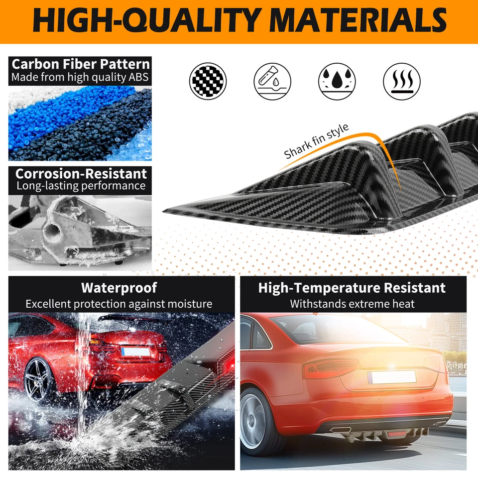 Labio de parachoques difusor inferior trasero de coche con aspecto de carbono para Acura TL TLX NSX RLX TSX Foto 3 de 4