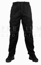 Mens OSILLATOR Elasticated WORK Trousers Cargo Combat Multi Pocket PREMIUM Pants