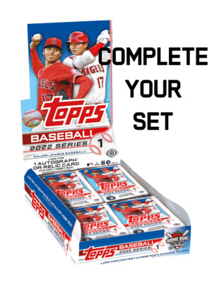 2022 Topps Baseball Series 1 (1-165) Complete Your Set! - You Pick from List!