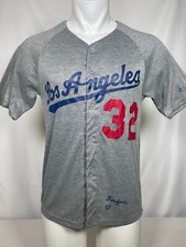 Sandy Koufax #32 Los Angeles Dodgers SGA 1963 Cy Young Promo Jersey Men's MEDIUM
