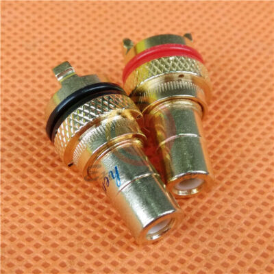 2Pcs Brand new    Chassis Connector 4 Amplifier #E8