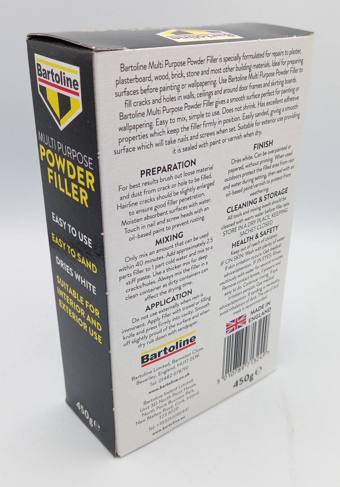 Filler Plaster Repair Walls Ceilings Holes & Cracks Bartoline Multi