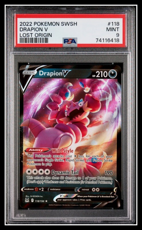 Pokemon Lost Origins Drapion V #118 PSA 9 | eBay