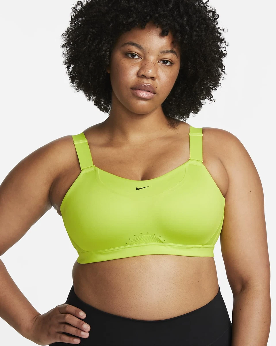 NIKE Alpha High-Support Padded Adjustable Sports Bra Green Size S(A-C)NWT