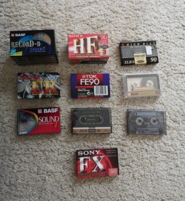 17 BASF Sony TDK Maxell Audio 90 / 60 Min. Kassette Cassette Leerkassette 