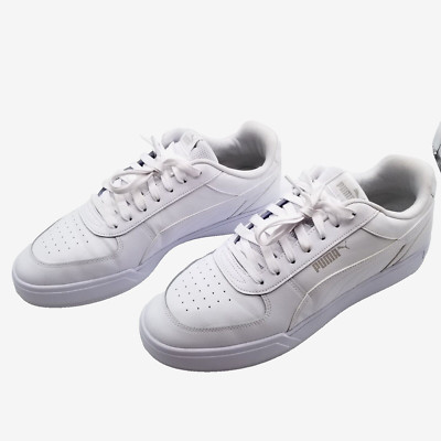 Puma Men Caven Dime Trainers Size 14 Low Top Sneakers White Leather