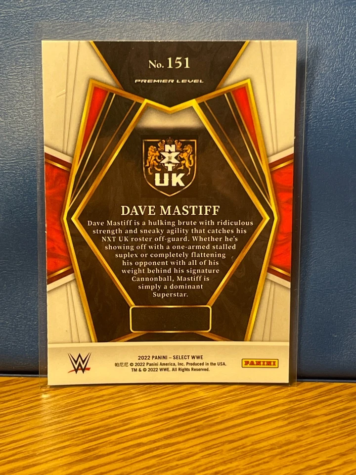 2022 Panini Select WWE - PREMIERLEVER - #151 DAVE MASTIFF - Image 2 of 2