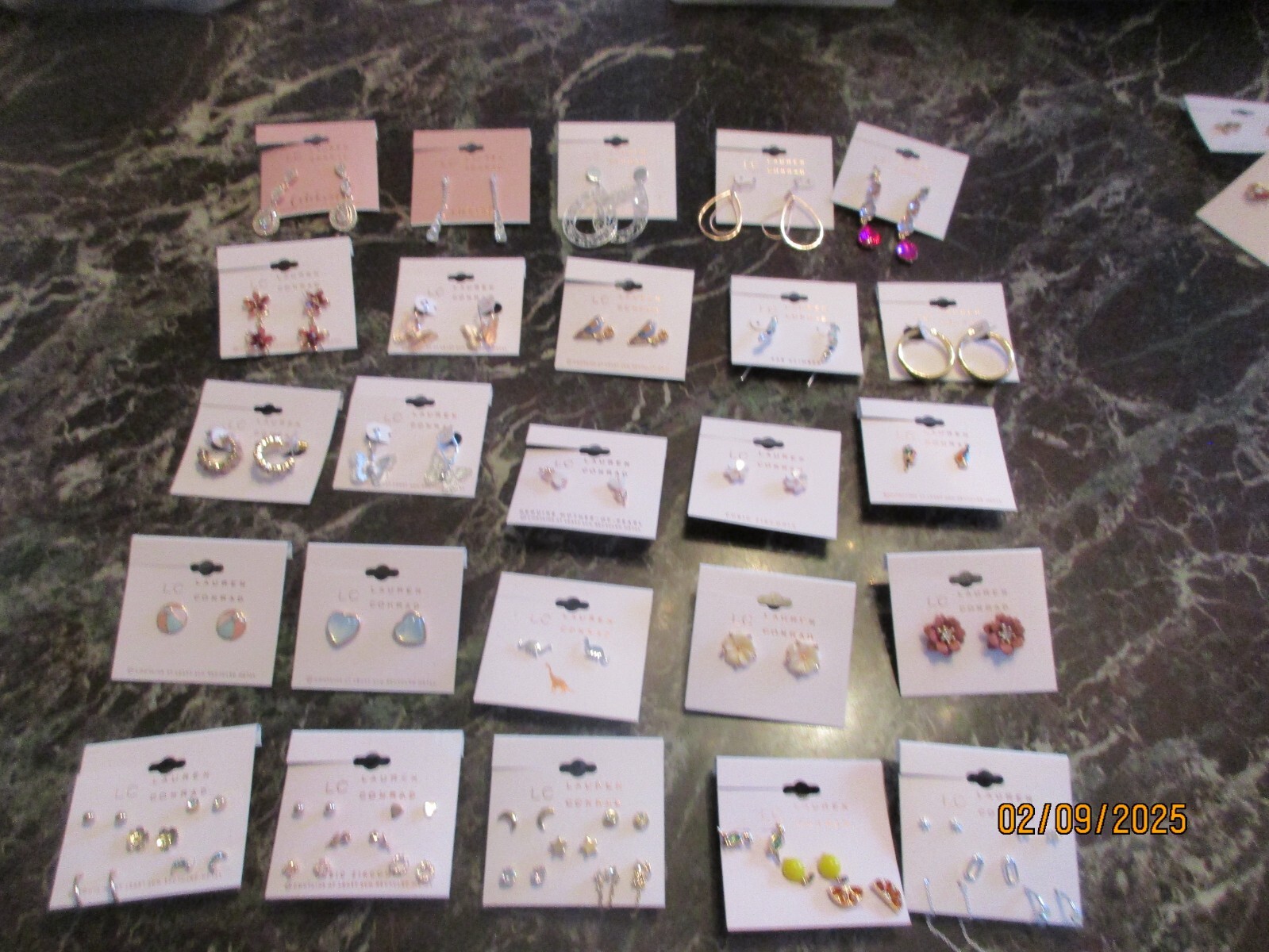LAURA CONRAD Fashion Jewelry Earring Lot Laura Conrad Earrings 25 Pair/Set Lot 1