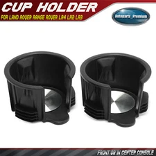 2x Front In Center Console Cup Holder Insert for Land Rover Range Rover LR4 LR2