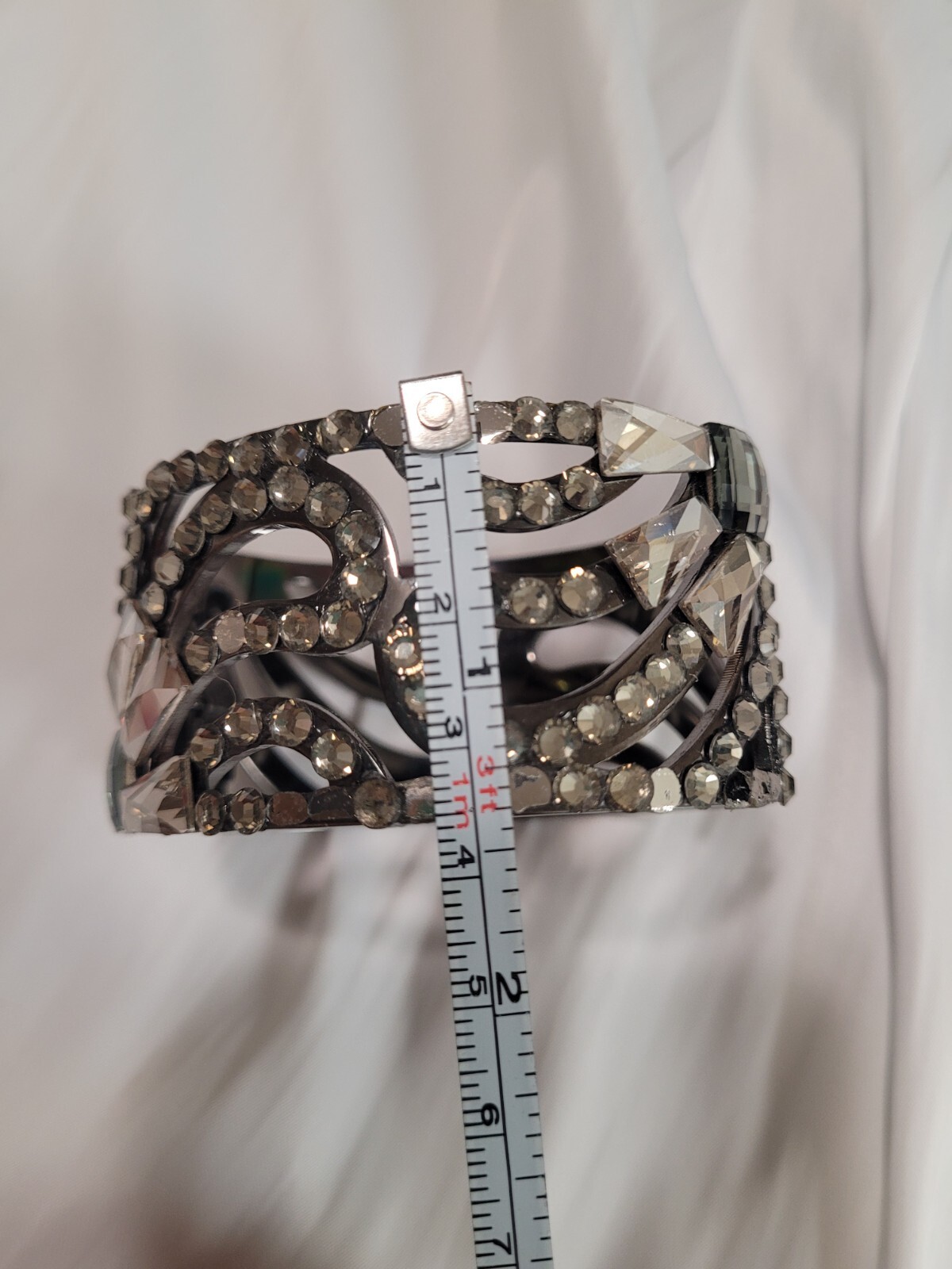 Statement Bangle Bracelets Made Of Swarovski Crys… - image 4