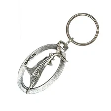 Marlin Keychain, S002KC, 2 Inch, Saltwater, Fish, Deep Sea, Sport Fishing, Metal