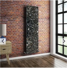 Sequin Black Glitter Magnetic Radiator Cover Heat save Technology UK