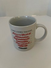 Vintage 1990s Toshiba TAEC Values Mug Cup Excellent
