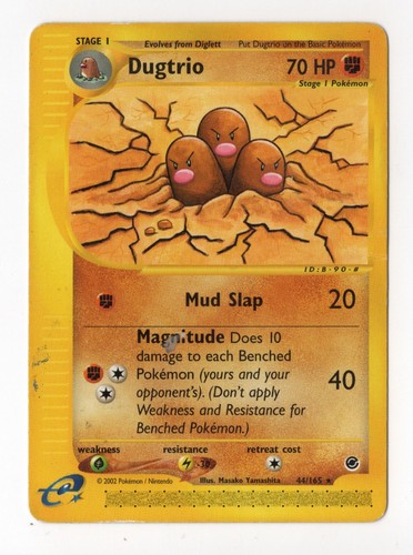 Dugtrio 44/165 Expedition 2002 Pokemon TCG WOTC Vintage