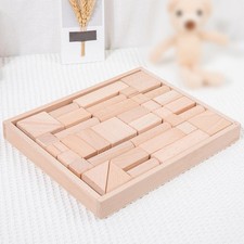 37x Wood Geometric Solids Geometric Shapes Geometry Math Polished Manipulatives