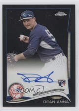 2014 Topps Chrome Image Variation Black Refractor Rookie /100 Dean Anna Auto 0y5