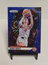 2024 Panini Prizm WNBA #132 Marina Mabrey Blue Velocity Prizm Connecticut Sun
