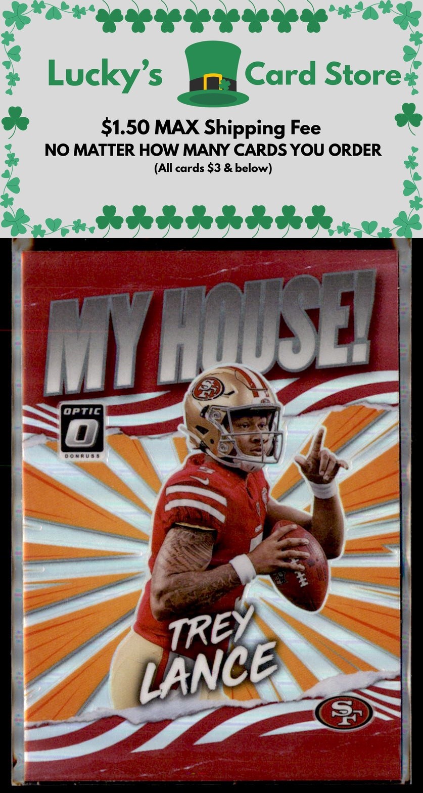 2021 Donruss Optic #MH-3 Trey Lance My House! Rookie