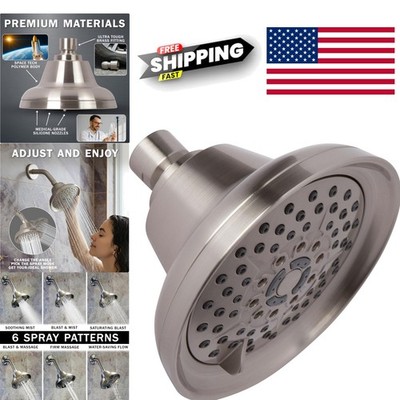 Massage Shower Head with Water Saving Nozzles Ideal for Low Flow Showers