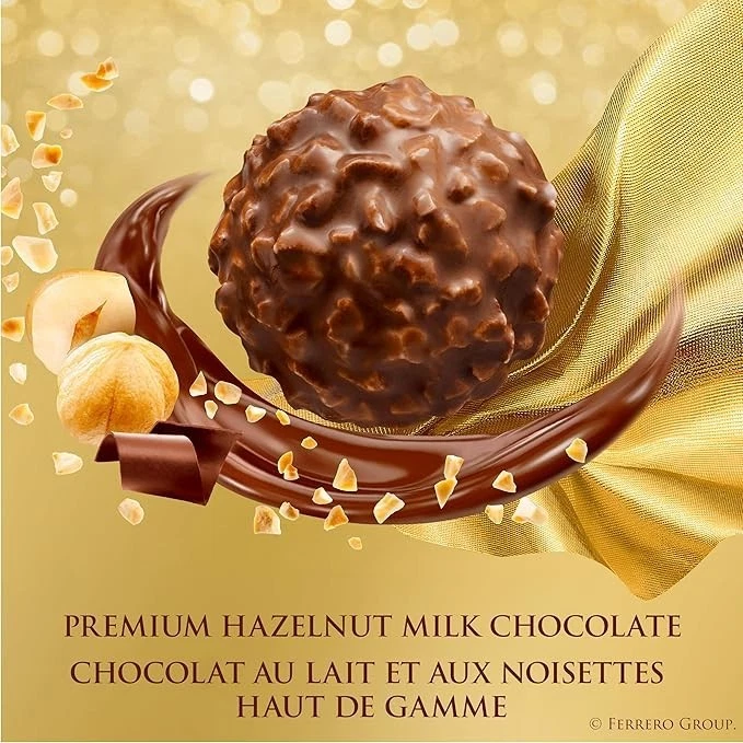 Caja de Regalo Chocolate Avellana Fina FERRERO ROCHER; 16 Chocolate - Envío Gratis Foto 2 de 4