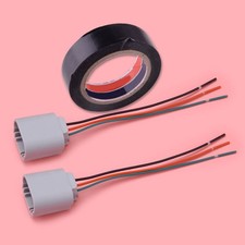 2pcs H13 9008 Headlight Wire Harness with Tape Fit For Ford F-150 F150 2004-2019