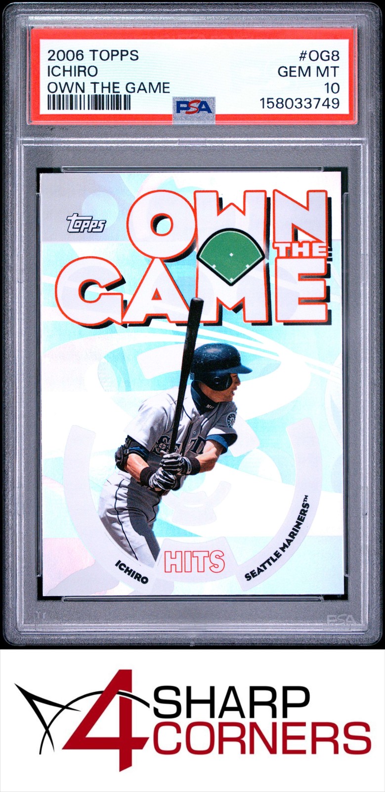 2006 TOPPS OWN THE GAME #OG8 ICHIRO SUZUKI MARINERS HOF PSA 10