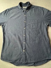 Express Button Down Long Sleeve Shirt Mens Size S Slim Fit Polka Dot