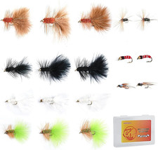 18PCS Fly Fishing Flies Assortment, Hand Tied Woolly Bugger Flies for Trout Bass