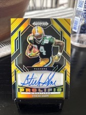 Sterling Sharpe /10 Gold Auto Refractor Prolific Signatures Panini Prizm Black 2
