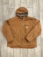 Carhartt Washed Duck Sierra Jacket, Style OJ4392 Men Size XL Color Brown