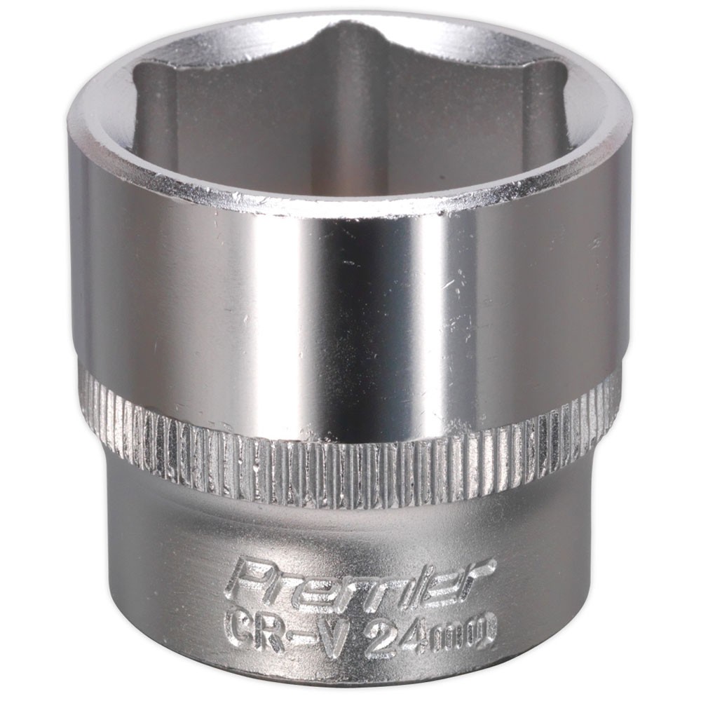 Sealey Walldrive Socket 24mm 3/8""sq Drive