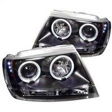 Spyder Auto 5011145 Led Halo Projector Headlights For 99-04 Grand Cherokee Wj Spyder Auto 5011145 Led Halo Projector Headlights For 99-04 Grand Cherokee Wj