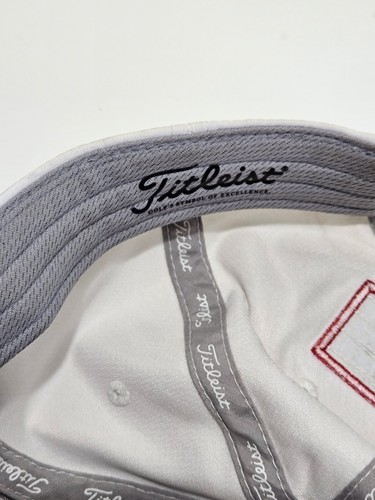 Titleist Embroidered Pro VI Footjoy FJ Strap Back Golf Cap Hat White Green - Picture 7 of 7