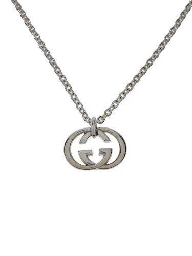 Collana Gucci 190484 J8400 8106 ad incastro G Ag925 usata