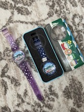 1998 Comedy Central Wrist Watch Bundle - Blue Snow Strap + Urban Station Purple