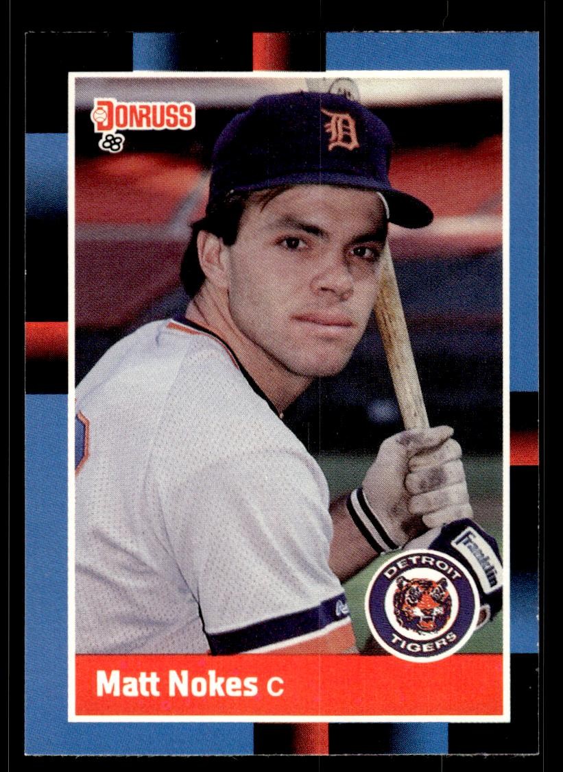 1988 Donruss #152b Matt Nokes RC Rookie Detroit Tigers