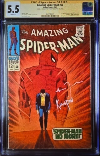 Amazing Spider-Man #50 1967 CGC 5.5   Iconic Cover 1st Kingpin, Wilson Fisk